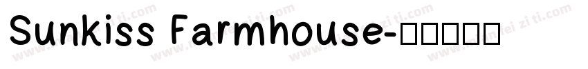 Sunkiss Farmhouse字体转换